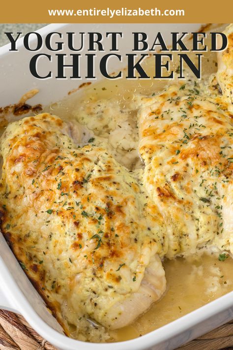 Baked Yogurt Chicken, Chicken Recipes With Greek Yogurt, Greek Yogurt Parmesan Chicken, Plain Yogurt Recipes Dinner, Chicken Recipes With Yogurt, Recipes Using Greek Yogurt Dinner, Chicken And Greek Yogurt Recipes, Plain Yogurt Chicken Recipes, Chicken And Yogurt Recipes