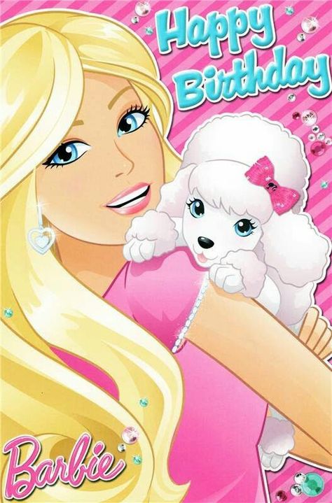 Barbie Card, Barbie Happy Birthday, Happy Birthday Barbie, Barbie Birthday Invitations, Barbie Invitations, Editable Birthday Cards, Birthday Wishes For Kids, Birthday Barbie, Happy Birthday Greetings Friends