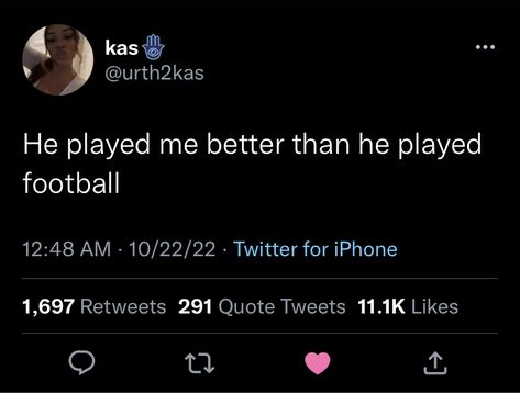 Fumbling Me Is Crazy Tweet, Funny Football Quotes, Rls Quotes, Quotes About Boys, Relationship Twitter Quotes, Relatable Relationship, Idgaf Quotes, Messy Quotes, Short Instagram Quotes