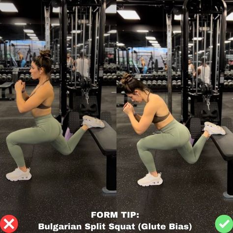 Bulgarian Split Squats Form, Bulgarian Split Squats Glutes, Squat Form, Split Squats, Online Fitness Coaching, Bulgarian Split Squats, Gym Tips, Nutrition Coach, Think About It