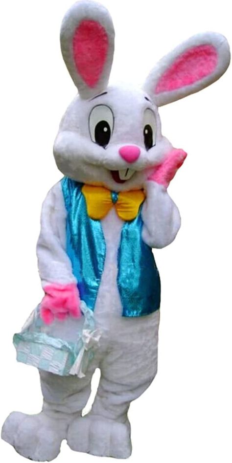 UBCM Easter Rabbit Bunny Rabbit Mascot Costume Adult Size Fancy Dress Halloween Bunny Mascot, Cartoon Fancy Dress, White Rabbit Costumes, Rabbit Halloween, Easter Bunny Costume, Easter Costume, Adult Easter, Cartoon Character Costume, Sette Nani