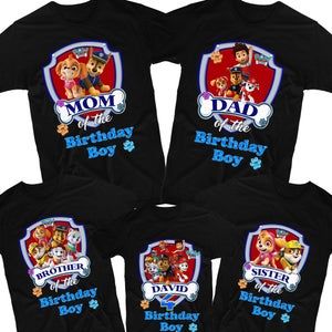 Paw patrol Birthday shirts/ Birthday Boy shirt/ Paw Patrol | Etsy Skye Birthday Party Paw Patrol, Paw Patrol Shirts, Girl Paw Patrol Party, Skye Birthday Party, Paw Patrol Skye Birthday, Paw Patrol Birthday Decorations, Paw Patrol Party Decorations, Birthday Family Shirts, Paw Patrol Birthday Shirt