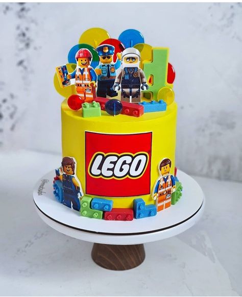 Lego Cake Ideas Boys, Lego Themed Cake, Lego Cake Topper, Chanel Cake, Lego Birthday Cake, Lego Themed Party, 5 Birthday, 4th Birthday Cakes, Lego Cake