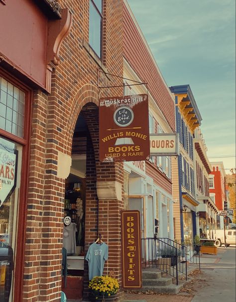 rural new york, cooperstown, okd bookstore aesthetic, fall Old City Aesthetic, Bookstore Aesthetic, Cooperstown New York, New York Aesthetic, Aesthetic Fall, Road Trippin, Imaginary Friend, Fall Aesthetic, City Aesthetic