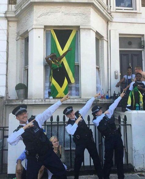 Usain Bolt Memes, Carnival London, Jamaica Carnival, Police Love, 2010s Aesthetic, Notting Hill Carnival, London Police, Guys Fits, London View