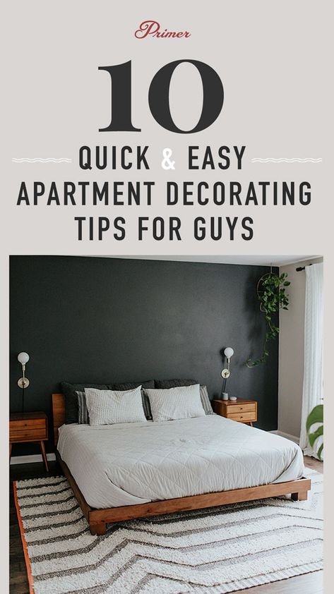 Single Man Bedroom, Bachelor Apartment Decor, Guys Apartment, Bachelor Room, Masculine Apartment, Mens Apartment Decor, Bachelor Bedroom, Men’s Bedroom Ideas, Simple Apartment Decor