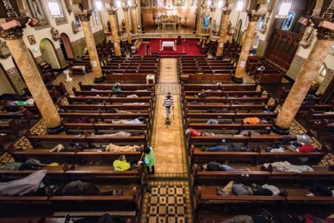 Churches answer the call to shelter the homeless | USCatholic.org Homeless Shelter Ideas, St Boniface, Outdoor Kitchen Plans, Build Outdoor Kitchen, Emergency Shelter, Homeless Shelter, Homeless People, People Sleeping, Episcopal Church