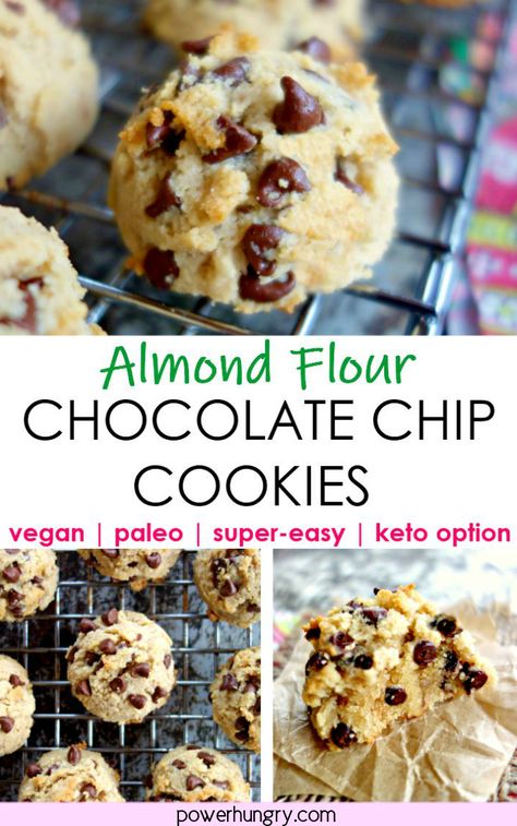 Almond Flour Chocolate Chip, Almond Flour Recipes Cookies, Almond Flour Chocolate Chip Cookies, Healthy Chocolate Chip Cookies, Almond Flour Cookies, Baking With Almond Flour, Fruit Cookies, Healthy Chocolate Chip, Gluten Free Chocolate Chip