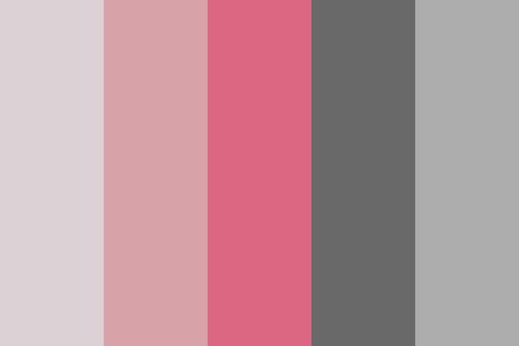 Gray And Pink Palette, Pink And Grey Salon Decor, Pink And Grey Palette, Grey Pink Palette, Nail Salon Color Scheme, Grey And Pink Colour Palette, Grey Pink Color Palette, Red Grey Color Palette, Pink And Grey Color Palette