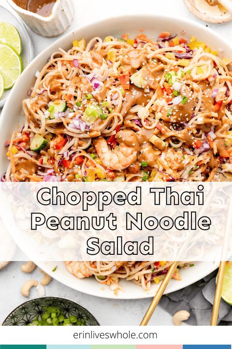 Thai Peanut Noodle Salad, Peanut Butter Dressing, Thai Shrimp Salad, Peanut Noodle Salad, Butter Dressing, Thai Peanut Noodles, Thai Noodle Salad, Thai Rice Noodles, Rice Noodle Salad