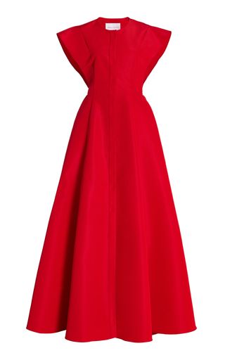 Women's Designer Dresses | Moda Operandi Resort Runway, Minimalist Wardrobe Capsule, Carolina Herrera Dresses, Wes Gordon, Color Dresses, Gamine Style, Red Flare, Dresses Royal, Silk Gown