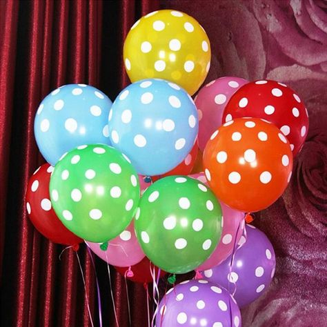 Polka Dot Balloons, Wedding Room Decorations, Balloons Wedding, Ball Birthday Parties, Wedding Balloon Decorations, Ball Birthday, Balloon Party, Birthday Balloon Decorations, Birthday Party Balloon