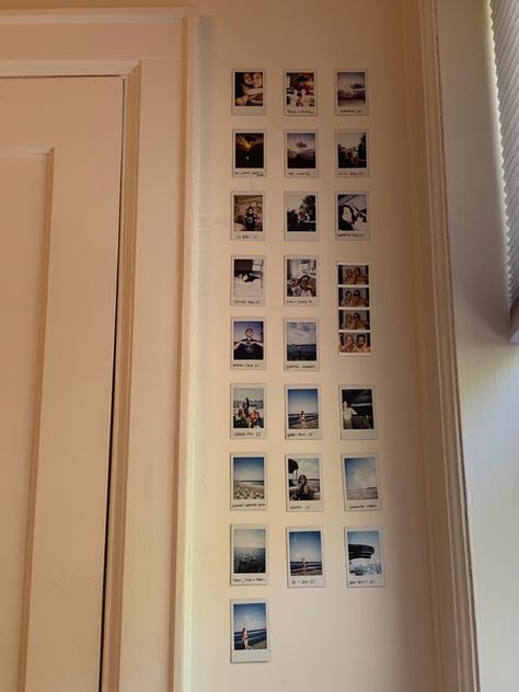 Polaroid Wall, Uni Room, Deco Studio, Room Redesign, Redecorate Bedroom, Cozy Room Decor, Room Redo, Dreamy Room, Dream Room Inspiration