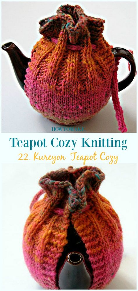 Kureyon Teapot Cozy Free Knitting Pattern - #Teapot; Cozy Free #Knitting; Patterns Knit Tea Cozy Pattern Free, Knit Tea Cozy Pattern, Tea Cozy Crochet Pattern, Knit Tea Cozy, Tea Cosy Pattern, Tea Cozy Pattern, Tea Cosy Knitting Pattern, Knitted Tea Cosies, Crochet Tea Cozy