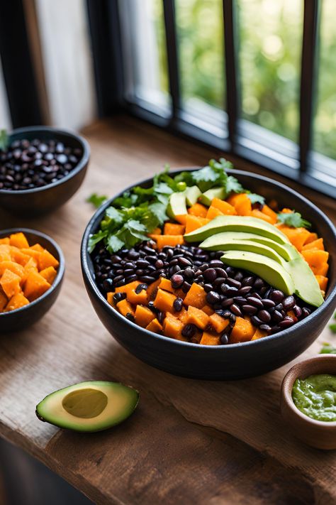 Refuel with Trader Joe's Sweet Potato & Black Bean Bowl 🌱 Packed with protein and fiber to keep you full and energized. This plant-based lunch is great for active lifestyles and post-workout recovery. Quick, healthy, and satisfying! #HealthyLunch #FitnessMeals #PlantBasedEats #TraderJoesRecipes #FuelYourBody Sweet Potato And Black Bean Bowl, Sweet Potato Bowl Recipes, Sweet Potato Black Bean Bowl, Lunch Sweet Potato, Fitness Lunch, Black Bean Bowl, Potato Bowl Recipe, Bean Bowl, Sweet Potato Black Bean