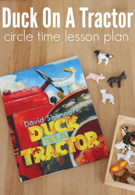 Fun farm activity for circle time at preschool that goes with David Shannon's book Duck on a Tractor. Farm animal sounds activity. Animal Sounds Activity, Farm Animals Preschool, Farm Lessons, Farm Animals Activities, Farm Theme Preschool, Time Lessons, Farm Unit, Circle Time Activities, Farm Animals Theme