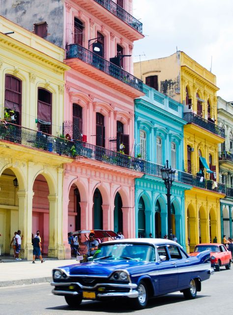 Flights To Cuba Are Just $54 — But Only For A Very Limited Time+#refinery29 Cuba Cars, Havana Nights Party, Laferrari Aperta, Aventador Svj, Ferrari Cars, Cuban Art, Aesthetic Cool, Havana Nights, Bangkok Travel