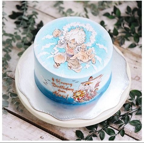 Luffy Cake One Piece, Anime Theme Cake, One Piece Cake, Final Cake, One Piece Birthdays, Anime Cake, Happy Birthday My Love, Pretty Birthday Cakes, Cake Designs Birthday