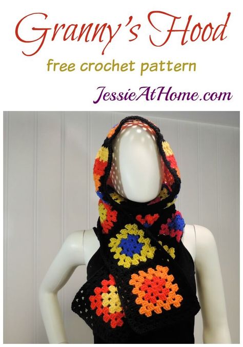 Scarf Hood, Hooded Scarf Pattern, Modern Crochet Blanket, Crochet Hooded Scarf, Happy Rainbow, Local Yarn Shop, Hooded Scarf, Quick Crochet, Scarf Crochet Pattern