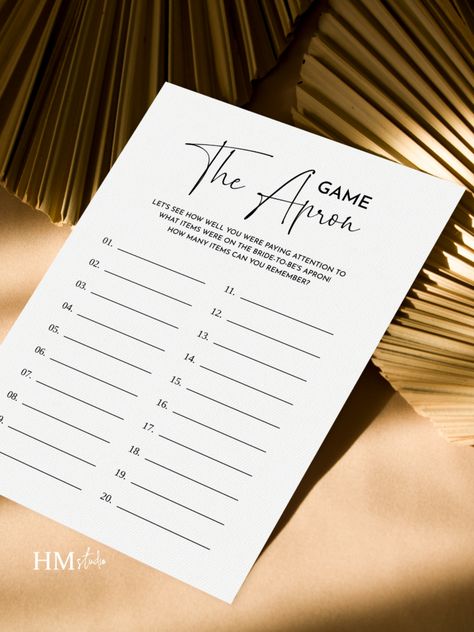 Modern Bridal Shower, Printable Bridal Shower Games, Bridal Shower Game, Modern Bridal, Party Fun, How Old, Bridal Shower Games, Wedding Stationary, Premium Fonts