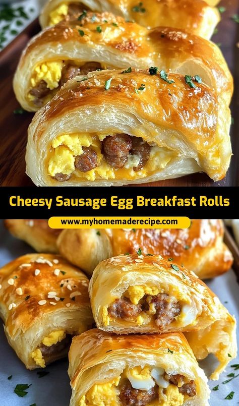 These cheesy sausage egg breakfast rolls are the best breakfast rolls for a hearty morning meal. Packed with savory sausage, eggs, and melted cheese, they’re the ultimate breakfast rolls for a quick and satisfying start to your day Easy Egg Breakfast, Crescent Roll Breakfast Recipes, Eggs And Cheese, Breakfast Sandwich Recipes, Breakfast Specials, Breakfast Rolls, Ultimate Breakfast, The Best Breakfast, Sausage And Egg