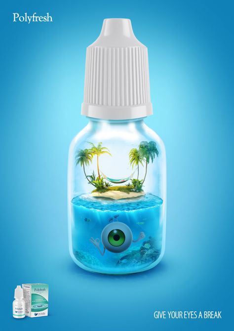 Polyfresh Print Advert By Green Hat: Give Your Eyes A Break | Ads of the World™ Dental Social Media, Christmas Advertising, Advertising Creative, Juice Packaging, 광고 디자인, Social Media Work, Social Media Advertising Design, Ad Of The World, Publicidad Creativa