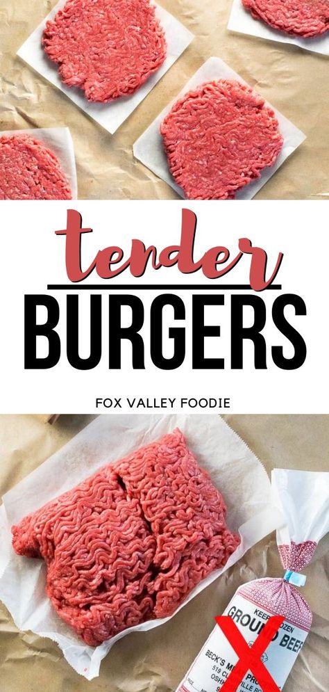 Easy Recipe Using Ground Beef, Burgers At Home, How To Make Burgers, Making Burger Patties, Best Ground Beef Recipes, Recipes Using Ground Beef, Best Beef Recipes, The Best Burger, Burger Patties