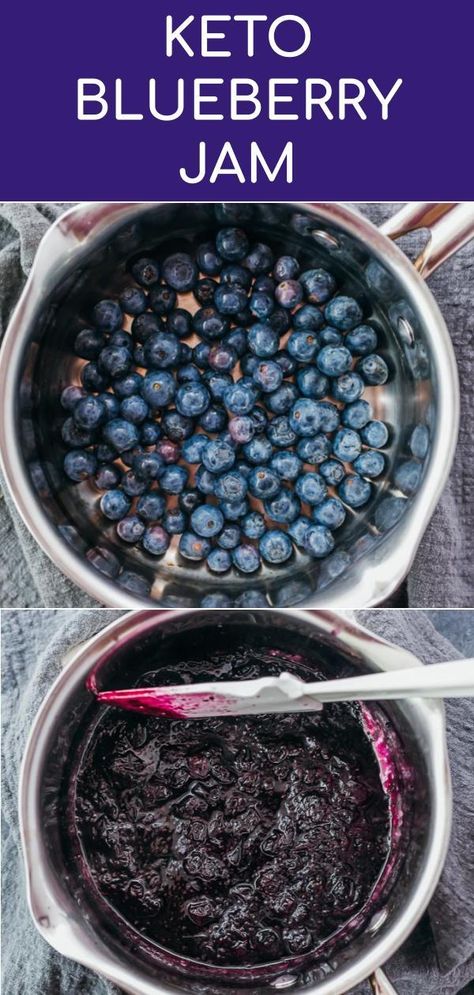 Keto Blueberry Jam, Low Sugar Jam, Blueberry Jam Recipe, Keto Blueberry, Sugar Free Jam, Healthy Diets, Chia Jam, Low Carb Dessert, Low Sugar Recipes