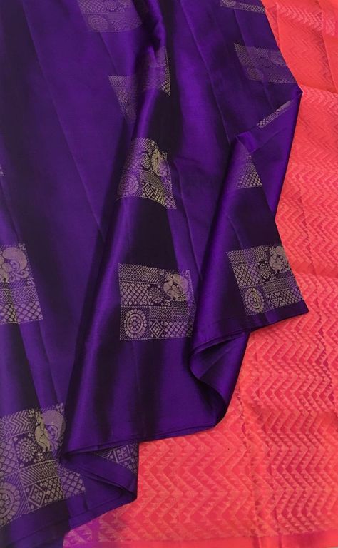 9000 Latest Soft Silk Saree Designs, Violet Saree Blouse Combination, Soft Silk Blouse Designs Latest, Soft Silk Sarees Latest With Price, Violet Silk Saree, Soft Silk Sarees With Price, Function Saree, Violet Saree, Latest Saree Blouse