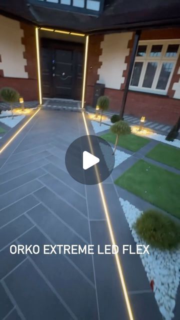 Orko Electrical on Instagram: "Our orko led flex extreme being installed into this beautiful porcelain path and then routed into the timber uprights to com please a full perimeter of light low and high to create a warm feel leading to the home. LED is IP68, LED has been designed and manufactured by us at orko. #lighting" Back Garden Lighting Ideas, Backyard Led Lighting Ideas, Garden Led Lighting Ideas, Outdoor Led Lighting Ideas, Path Lighting Ideas, Outside Lighting Ideas, Outdoor Deck Lighting, Led Floor Lights, Millionaire Homes