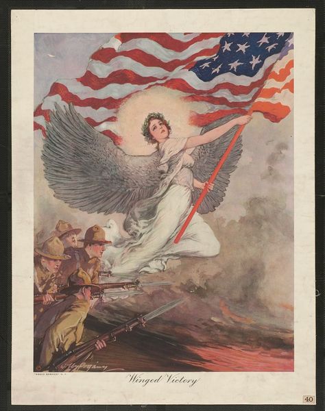 Winged Victory | Page 17 | Smithsonian Institution American Culture Aesthetic, Winged Victory Drawing, Holiday Poster Ideas, Press Freedom Poster, Historical Movement Of Indian Freedom Struggle Drawing, Revolutionary Propaganda, American Imperialism, American Propaganda, French Revolution Propaganda