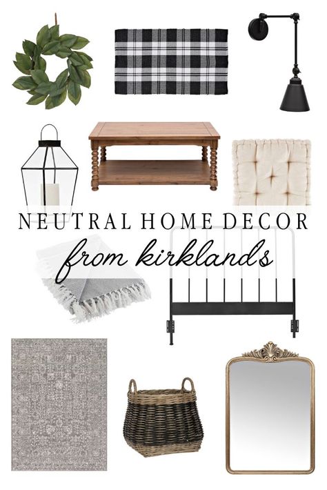 I've rounded up all of the best neutral home decor finds from Kirkland's that you can add to your collection. Cozy and beautiful decor for everyone! #neutralhomedecor #homedecor #kirklands #farmhousestyle Kirklands Home Decor Living Room, Kirklands Home Decor, Bright Home Decor, Kirkland Home Decor, Farmhouse Style Lighting, Home Decor Neutral, French Farmhouse Style, Bright Home, Modern French Country