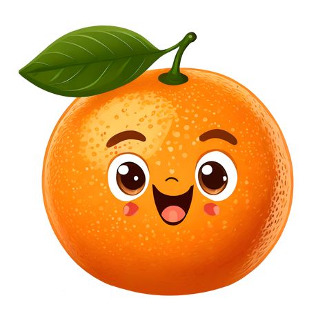 Illustration of a fruit orange with a funny face Orange Clipart, Orange Cartoon, Cube Template, Fruit Orange, Funny Fruit, Fruit Vector, Preschool Arts And Crafts, Cute Fruit, Orange Fruit