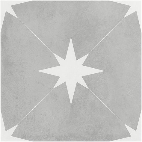 Tau Gris 9x9 Matte Porcelain Tile | Tilebar.com Star Tile, Cleaning Tile Floors, Ivy Hill Tile, Encaustic Tile, Tile Work, Porcelain Flooring, Tile Samples, Wall And Floor Tiles, Shower Floor