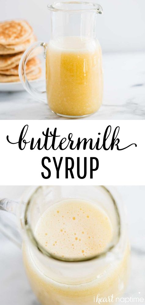 Buttermilk Syrup Recipe, Buttermilk Syrup, Condiments Recipes, I Heart Naptime, Buttermilk Recipes, Homemade Buttermilk, Homemade Condiments, Pumpkin Waffles, Homemade Syrup