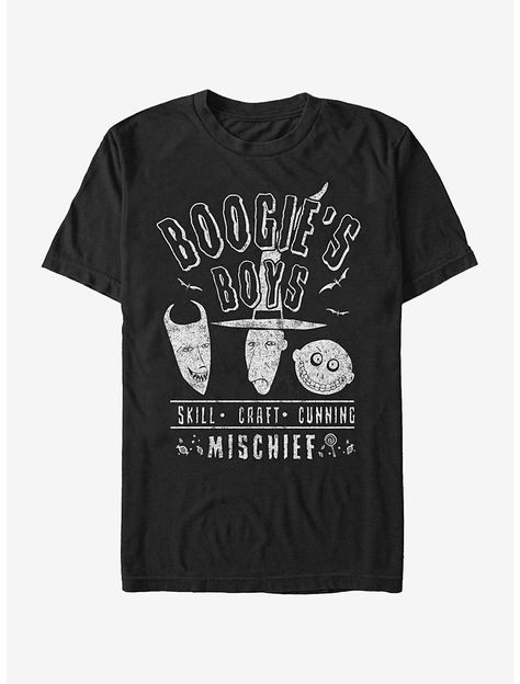 The Nightmare Before Christmas Boogies Boys T-Shirt The Nightmare Before Christmas Halloween, Lock Shock And Barrel, Goth Stuff, Nightmare Before Christmas Halloween, Halloween Men, Christmas Graphic, Boys Graphic Tee, T Shirt Image, The Nightmare Before Christmas