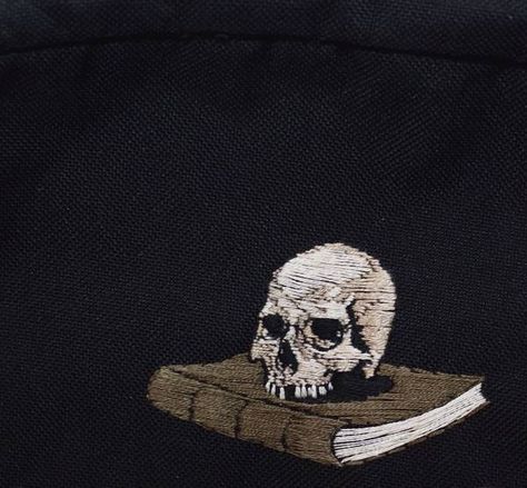 Adipocere: The Dark Side of Hand Embroidery – Beautiful Bizarre Magazine Patrick March, Rafe Adler, Caduceus Clay, Edith Finch, The Locked Tomb, Embroidery Skull, John Kenn, Embroidery On Linen, Hawke Dragon Age