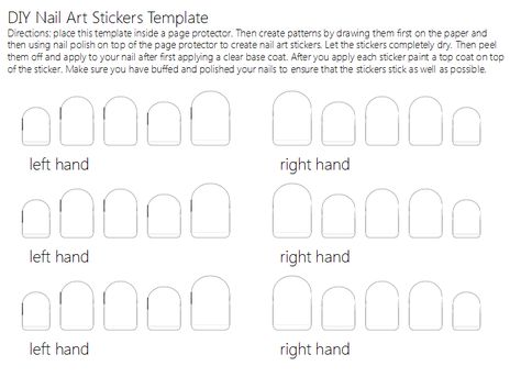 I have a free printable for you!! All you need to do to create your own nail stickers is print out the template, draw your own patterns on each nail shape, slip the template inside of a page protec… Printable Nail Art, Nail Template, Nail Decals Designs, Diy Nails Stickers, Nail Decals Diy, Space Project, Crazy Nail Art, Free Stencils, Crazy Nails