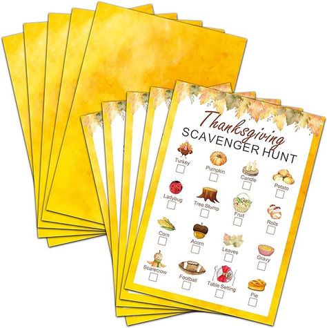 Thanksgiving Scavenger Treasure Hunt Game- Fall Pumpkin Party Games Cards, Autumn Activities for Kids, Holiday Hunt for Children, Thanksgiving Party Supplies Decorations(30 Pack) Thanksgiving Scavenger Hunt, Fall Scavenger Hunt, Treasure Hunt Games, Scavenger Hunt Games, Keeping Kids Busy, Scavenger Hunt For Kids, Pumpkin Candles, Autumn Activities For Kids, Pumpkin Party