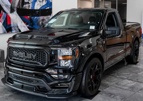 Ford Shelby F-150 Super Snake Sport Appearance Package 75th Anniversary Edition Shelby Truck, Shelby Raptor, Shelby F150, Shelby Super Snake, Classic Cars Trucks Chevy, Trucks Chevy, Super Snake, Ford Shelby, Hot Rod Trucks