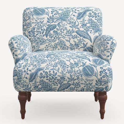 Rifle Paper Co. X Cloth & Company Bristol Upholstered Armchair | Wayfair Anna Bond, Printed Chair, Kitchen Mirror, Upholstered Arm Chair, Birch Lane, Nebraska Furniture Mart, Floor And Wall Tile, Furniture Collection, Furniture Chair