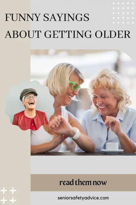 Embrace the humor in aging with these side-splitting quotes. Don't miss out on the best laughs about growing wiser! 😂👵👴 #FunnyAgingQuotes #HumorInAging Old Age Humor Hilarious Getting Older, Quotes About Getting Older, Getting Old Quotes, Funny Sayings And Quotes, Age Humor, Old Age Humor, Funniest Quotes, Senior Humor, Aging Quotes