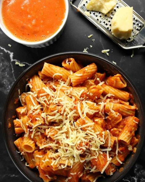 Hebbar's Kitchen on Instagram: “red sauce pasta recipe full recipe: https://hebbarskitchen.com/red-sauce-pasta-recipe/ clickable link @hebbars.kitchen #Pasta #Sauce…” Red Colour Food, Pasta Recipes Hebbars Kitchen, How To Make Red Pasta Sauce, Habber Kitchen Recipes, Pasta Sauce Recipes Easy Tomatoes, Homemade Red Sauce Pasta, Easy Red Pasta Recipes, Homemade Italian Pasta Recipes, Pasta Spicy Recipes