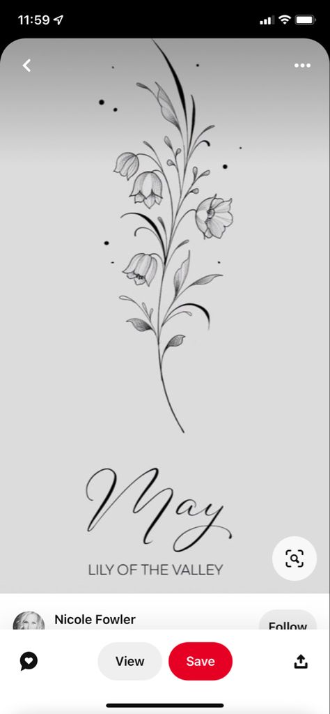 Flower Vine Tattoos, Valley Tattoo, Flor Tattoo, Wedding Band Tattoo, Lily Flower Tattoos, May Birth Flowers, Filigree Tattoo, Flower Wrist Tattoos, Small Pretty Tattoos