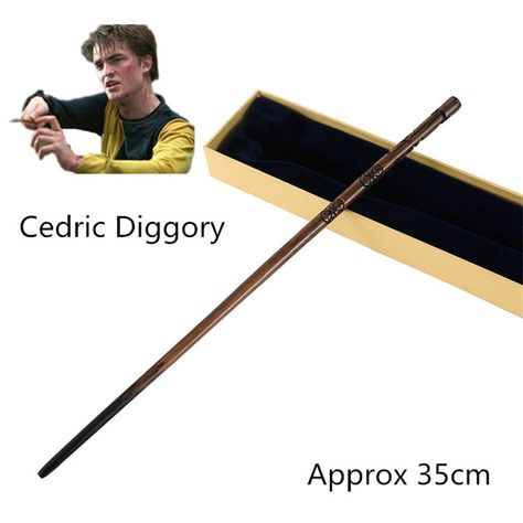 Cedric Diggory Magic Wand Only 20.99$ With Free Shipping Worldwide if you like it share it with your friends ! Link in BIO section !    #HarryPotter #Potter #HarryPotterForever #PotterHead #jkrowling Harry Potter Wand Collection, Hp Wands, Hufflepuff Stuff, Peter Pettigrew, Yer A Wizard Harry, Neville Longbottom, Harry Potter Birthday Party, Harry Potter Hufflepuff, Metal Core