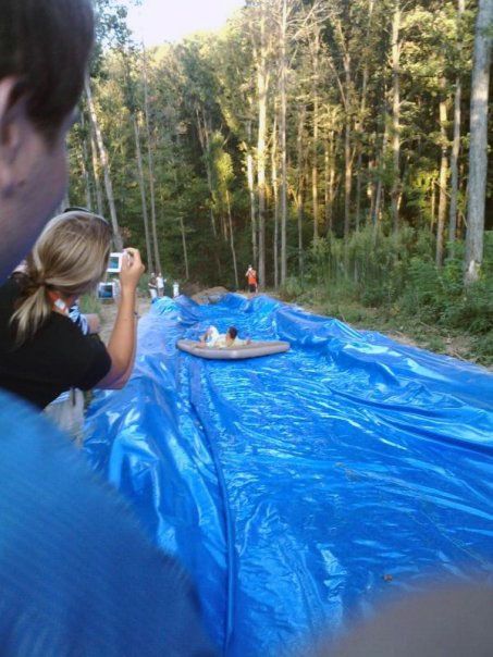 slip n slide Huge Slip And Slide, Slip N Slide Aesthetic, Slip In Slide, Giant Slip And Slide, Slip N Slide, Slip And Slide, Baby Shampoo, Summer Goals, Outdoor Playground