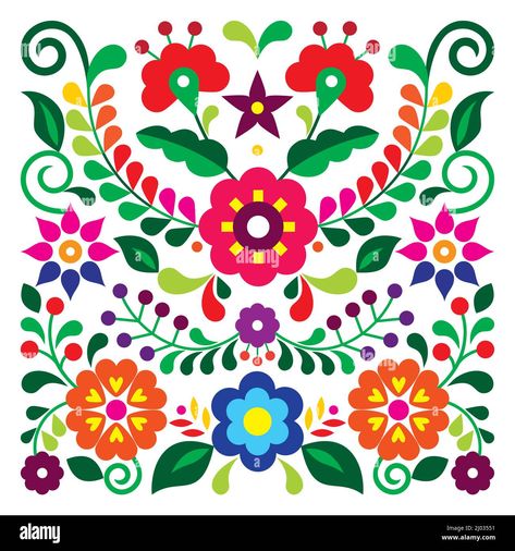 Patchwork Cushions, Mexican Pattern, Mexican Flowers, Mexican Embroidery, Moroccan Art, Folk Art Flowers, Traditional Embroidery, Huichol Art, Mexico Art