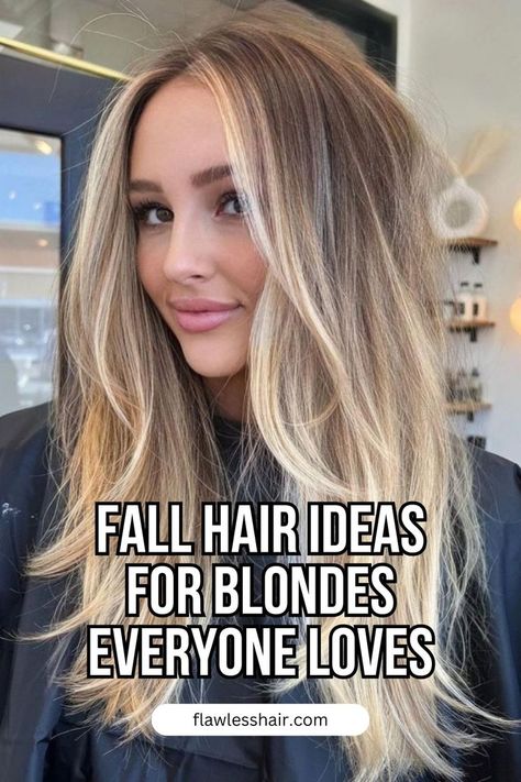 Creamy Blonde Balayage Warm Blond Balayage, Warm Tone Blonde Balayage, Fall Hair Ideas For Blondes, Hair Ideas For Blondes, Creamy Blonde Balayage, Balyage Blonde, Fall Hair Ideas, Fall Starts, Creamy Blonde