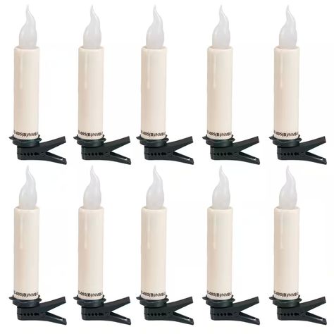 4" Warm White LED Clip-On Candles, 10ct. by Ashland® | Michaels Ivory Candles, Christmas String Lights, Candle Sizes, Led Candles, Holiday Tree, Christmas Magic, String Lights, Christmas Lights, Warm White