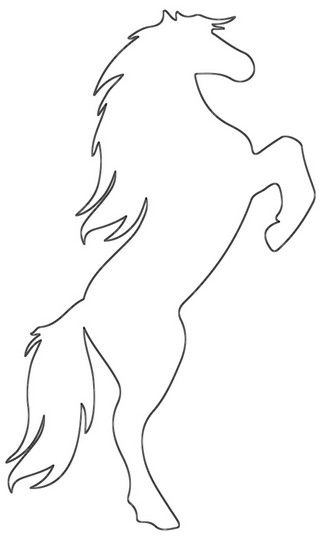 Horse Coloring Pages: Spirited Horse Outlines, Coloring Pages Horse Head Silhouette Outline, Outlines Of Animals, Outline To Paint, Horse Outline Simple, Printable Horse Template, Animal Stencils, Horse Silhouette Stencil, Animal Outlines Templates, Horse Outline Drawing Simple